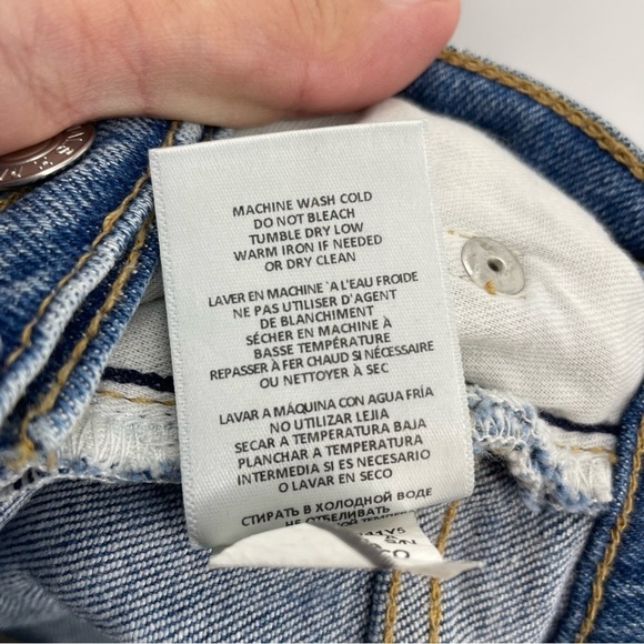 RE/DONE | 90S High Rise Ankle Crop Jean Sz 25 - Picture 6 of 12